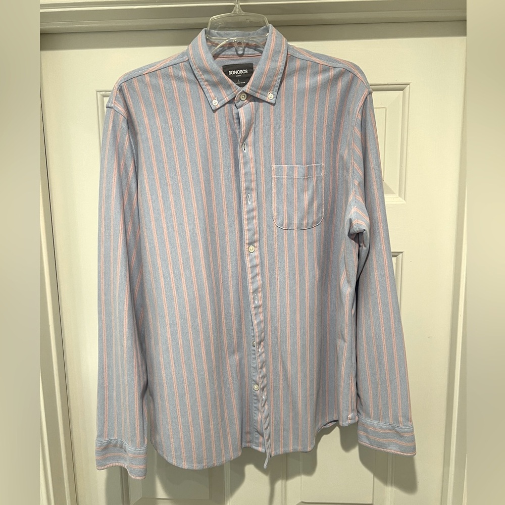 Bonobos Slim Fit LS Button Down Size Large